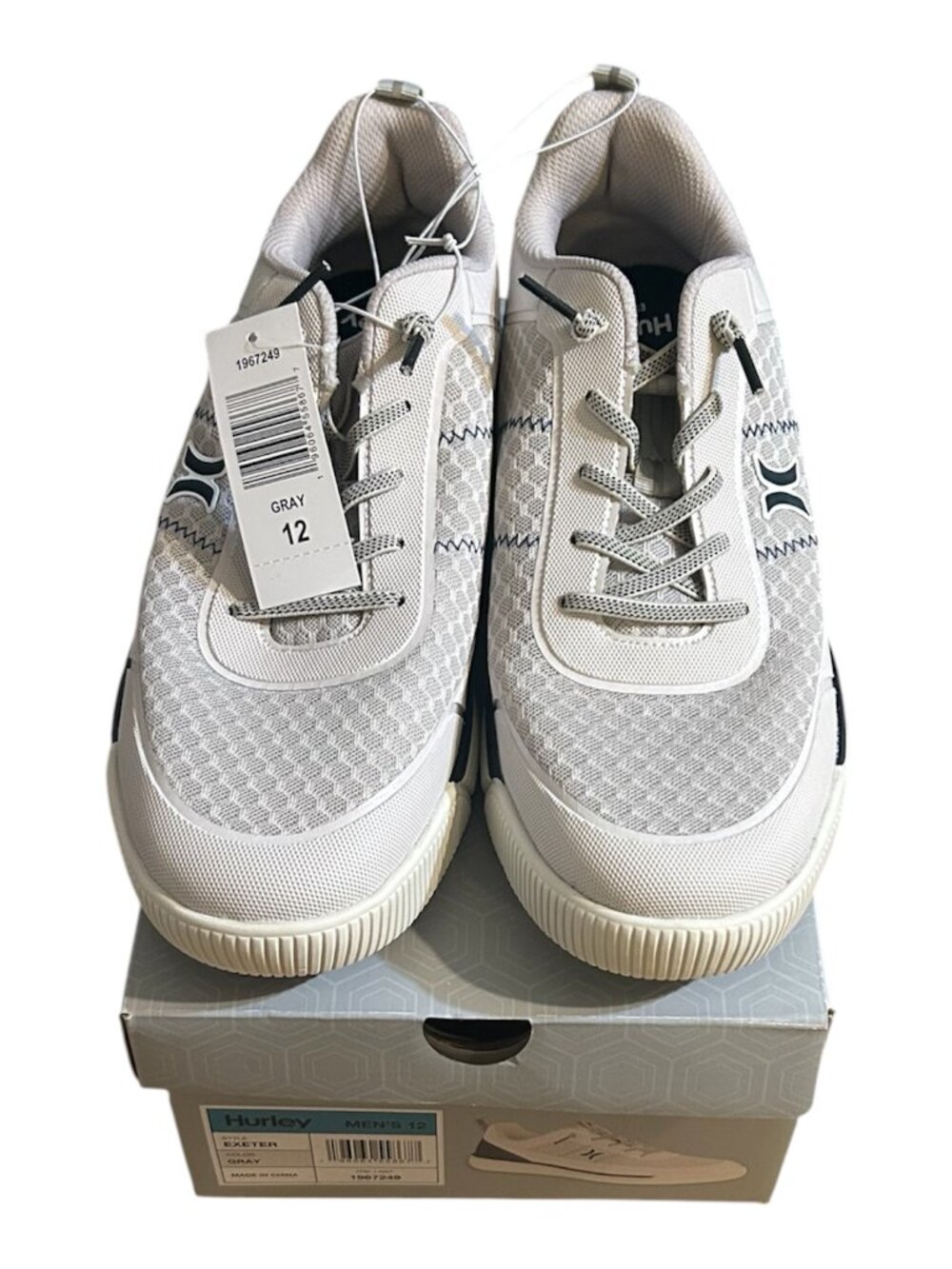 Hurley Exeter Men's Casual Shoe Gray Size 12